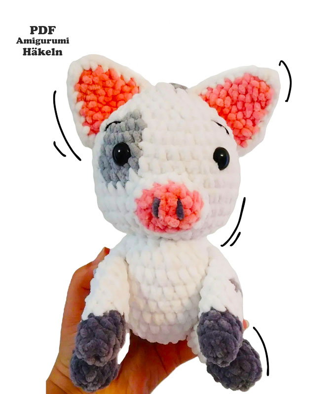 Amigurumi Geflecktes Schweinchen PDF Anleitung - DIY (2)