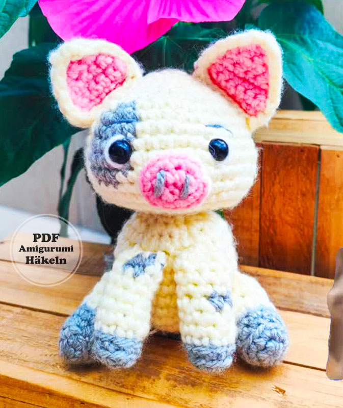 Amigurumi Geflecktes Schweinchen PDF Anleitung - DIY (3)