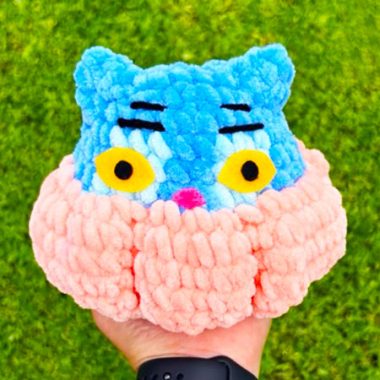 Blauer Tiger im Kürbis Amigurumi Anleitung Kostenlos (2)