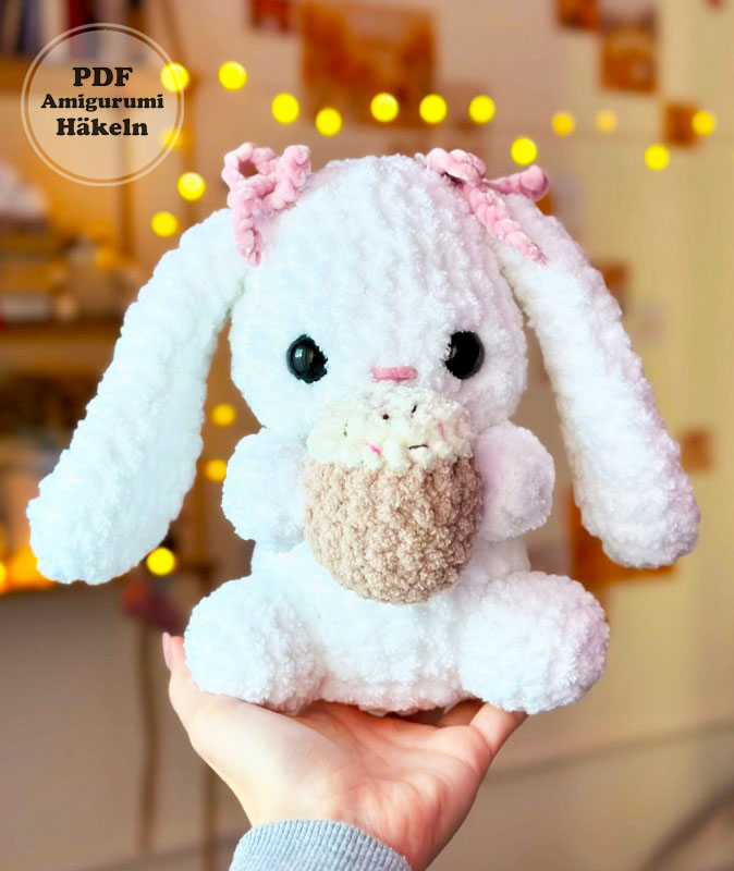 Bubble Tea Hase Amigurumi Anleitung Schritt für Schritt (2)