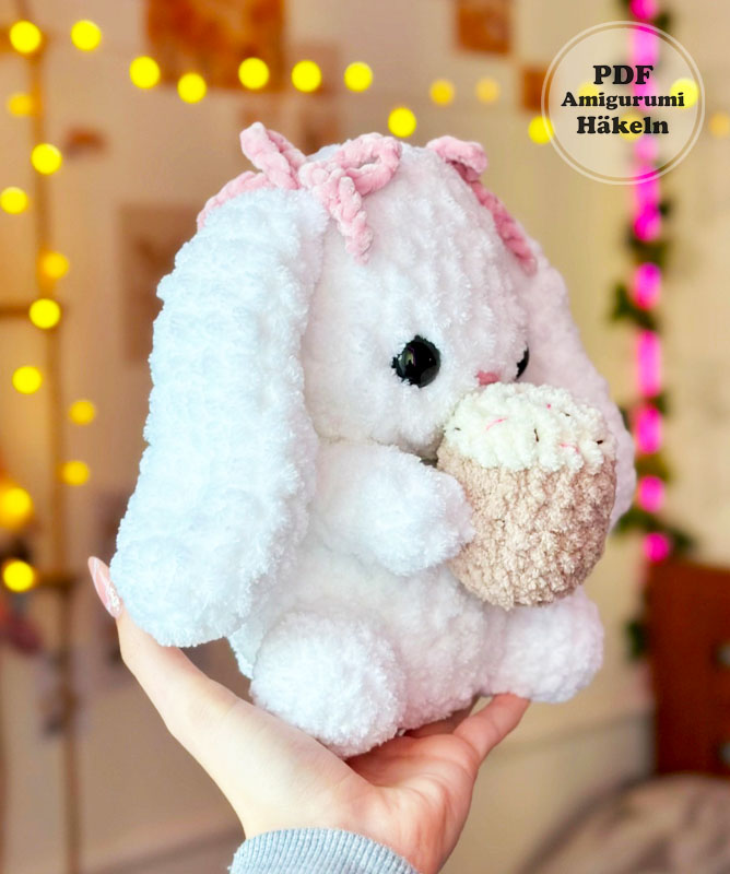 Bubble Tea Hase Amigurumi Anleitung Schritt für Schritt (3)