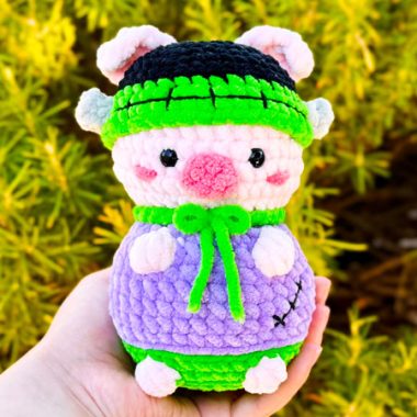 Frankenstein Schwein Amigurumi PDF Kostenlos (1)