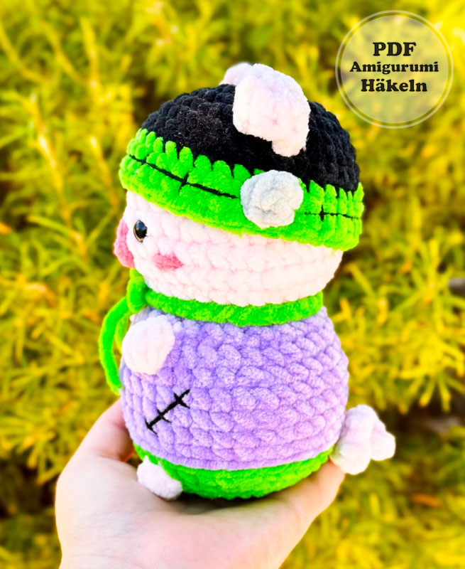 Frankenstein Schwein Amigurumi PDF Kostenlos (3)