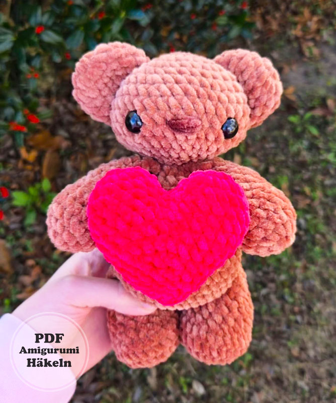 Harold der Herz-Bär Amigurumi Anleitung (2)