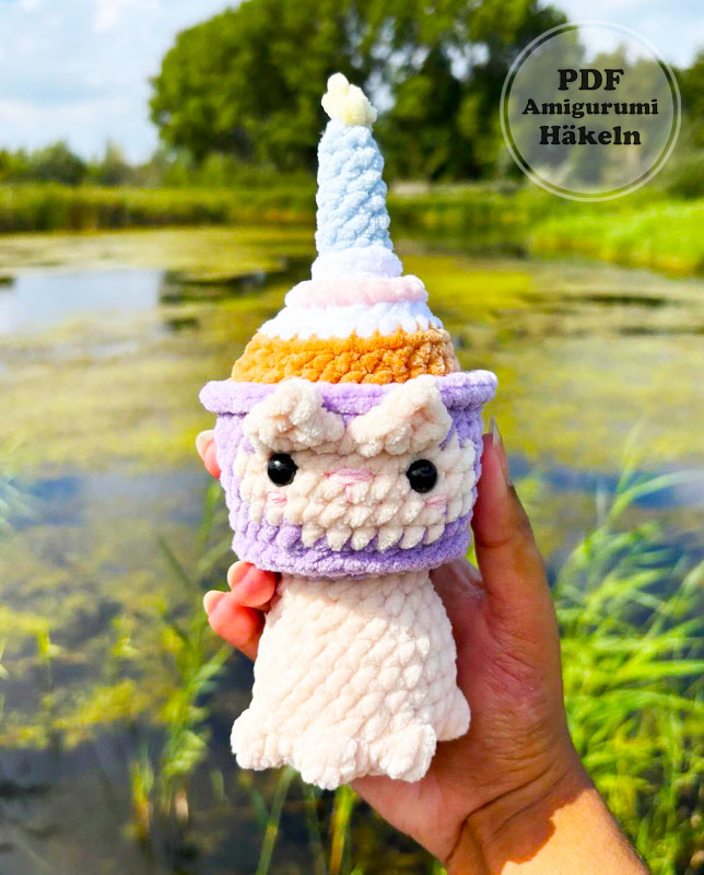 Katzen Kuchen Amigurumi Anleitung PDF Kostenlos (2)