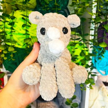 Klassisches Nashorn Amigurumi PDF Anleitung Kostenlos (1)