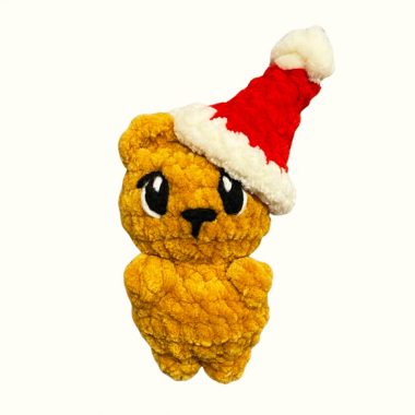 Kleiner Amigurumi-Bär mit Weihnachtmütze (2)