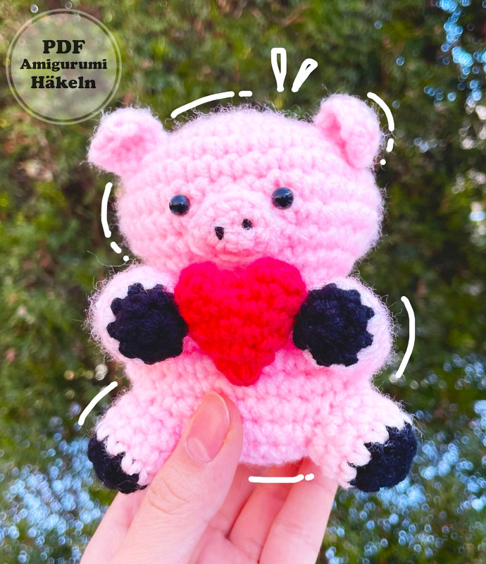 Kleines Schwein und Bär häkeln Schritt für Schritt (2)
