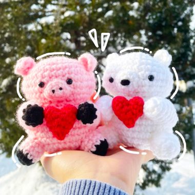 Kleines Schwein und Bär häkeln Schritt für Schritt (4)