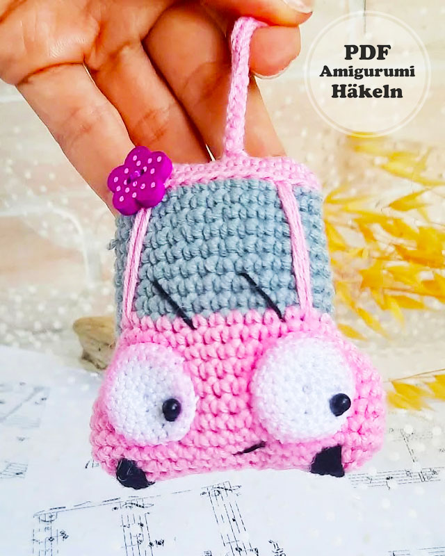 Mini Auto Schlüsselanhänger Häkeln PDF Anleitung 1 (2)