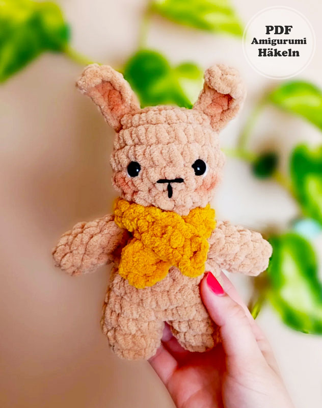 Mini Hase in 1 Stunde Häkeln Kostenlos Anleitung (3)
