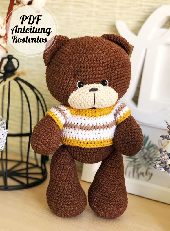Netter großer Bär Amigurumi Anleitung PDF Kostenlos (2)