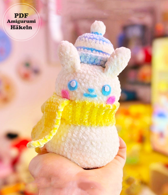 Pikachu Schneemann Häkeln Schritt für Schritt (1)