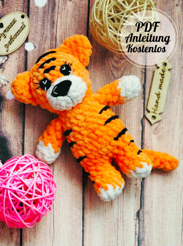 Plüsch Tiger Amigurumi Anleitung PDF Kostenlos (1)