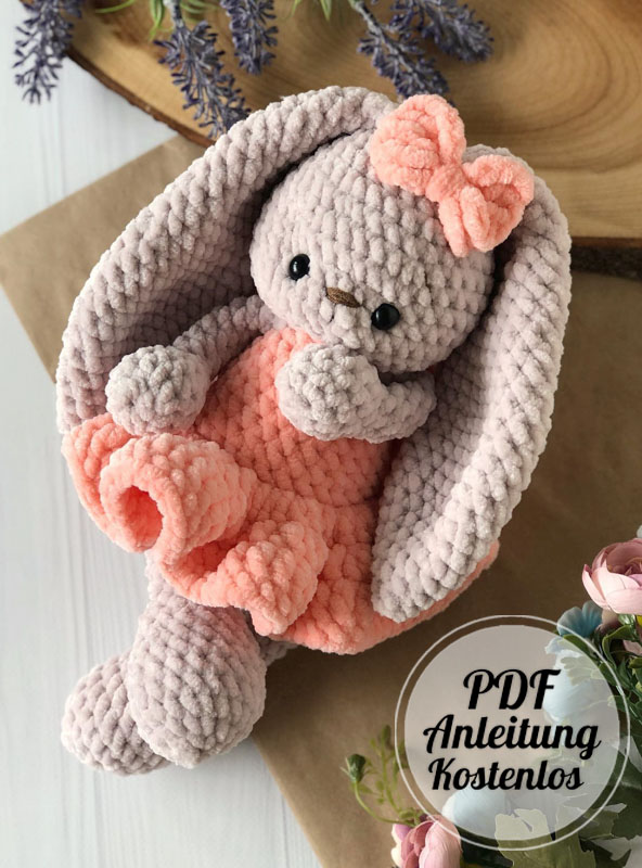 Plüschhäschen im Kleid Amigurumi Anleitung PDF Kostenlos (4)