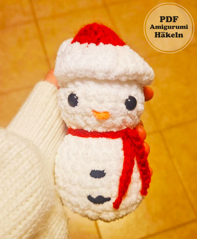 Schneemann mit Hut Häkeln Anleitung PDF Kostenlos (3)