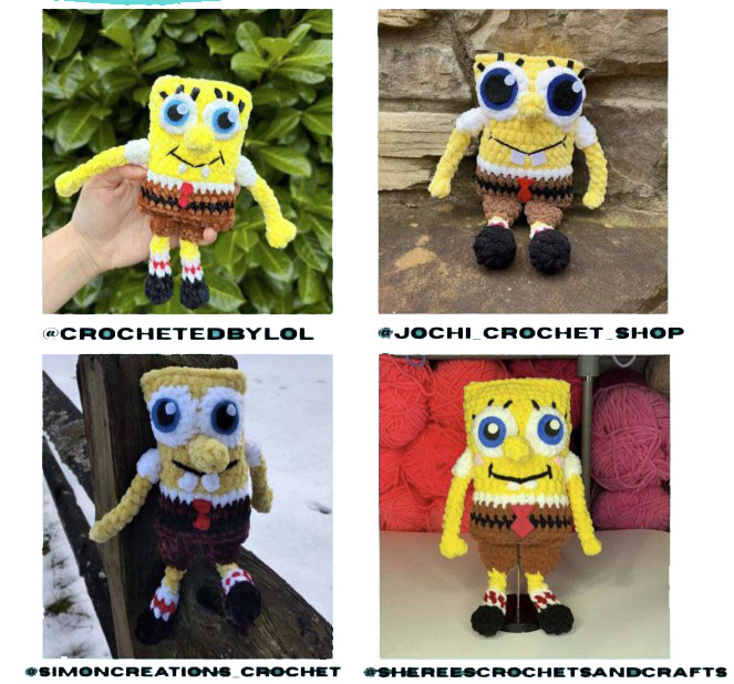SpongeBob Schwammkopf Häkelanleitung tester