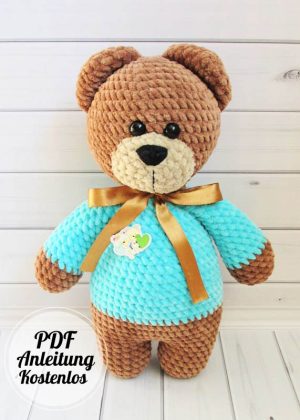 Paddington Bär Gehäkelt Geschenk Spielzeug Kuscheltier Talisman Anhaenger Deko Fan