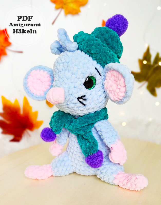 Tippi die Wintermaus Häkeln PDF Schritt für Schritt (3)