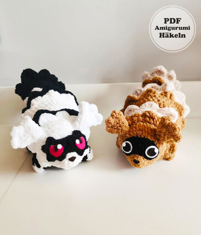 Zigzachs (Waschbär) Pokémon Häkeln (1)