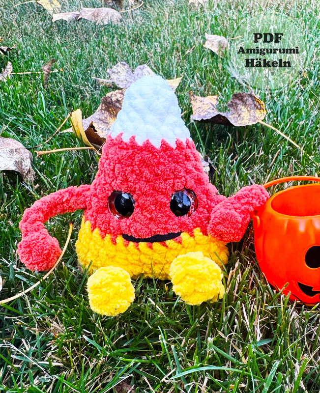 Zuckerkorn Puppe für Halloween Häkelanleitung (3)