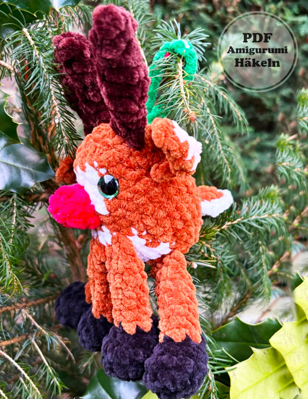 Ruddy Rentier für Weihnachten Häkeln PDF Anleitung (2)
