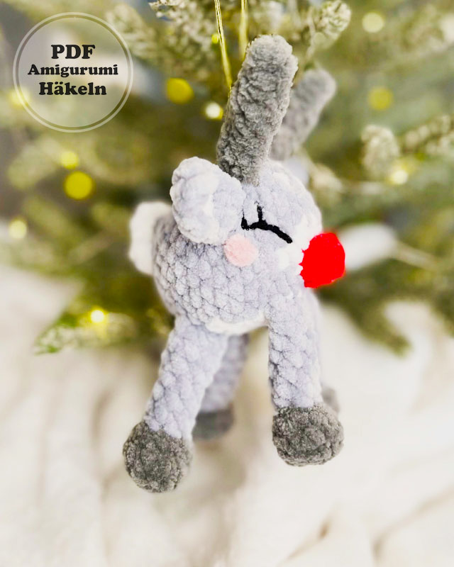 Ruddy Rentier für Weihnachten Häkeln PDF Anleitung (4)