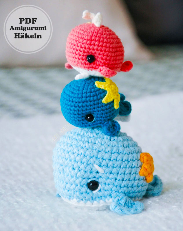 Baby Blau Wal Häkeln Anleitung Schritt für Schritt (2)