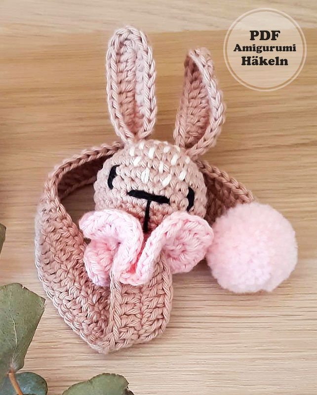Hase Lesezeichen Häkeln Anleitung Schritt für Schritt (3)