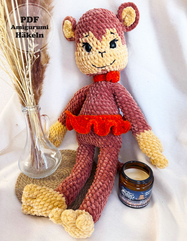 Manya der Affe Amigurumi PDF Anleitung Kostenlos (3)