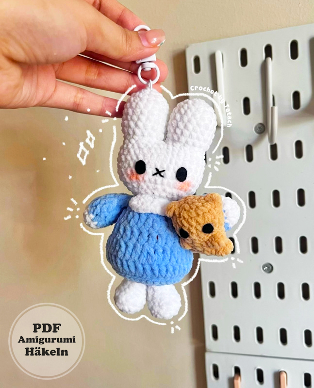 Miffy und kleiner Teddy Schritt für Schritt häkeln (3)