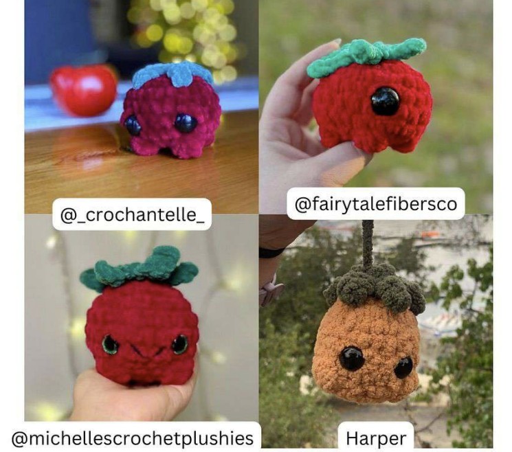 Plüsch Tomatenpuppe Häkeln Schritt für Schritt