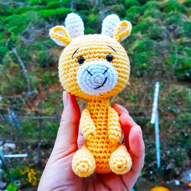 Schlüsselanhänger Giraffe Amigurumi PDF Anleitung (1)