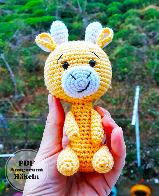 Schlüsselanhänger Giraffe Amigurumi PDF Anleitung (3)