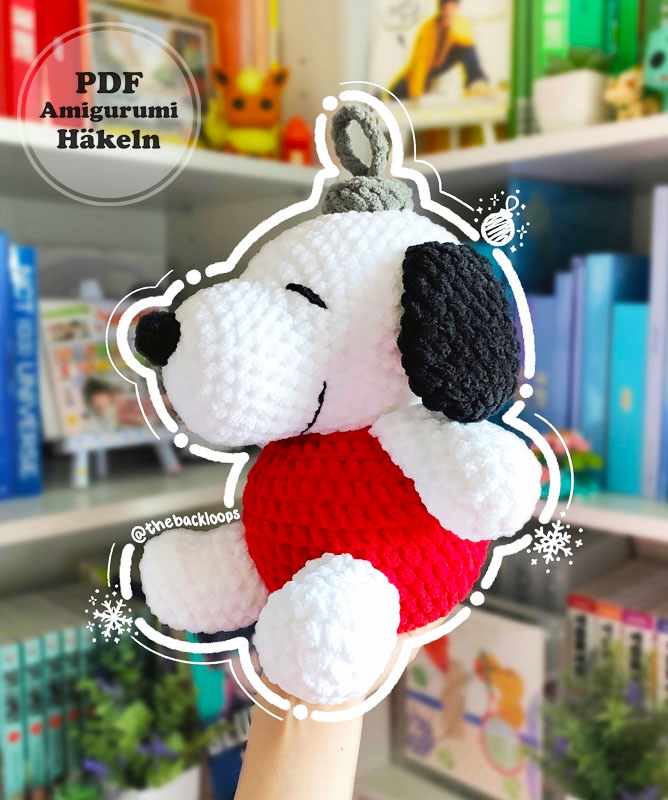 Snoopy Weihnachtsornamente Häkeln Anleitung Kostenlos (2)