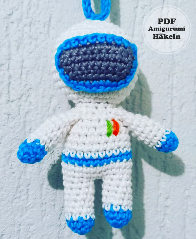 Astronaut Puppe Häkeln Anleitung für Anfänger (3)