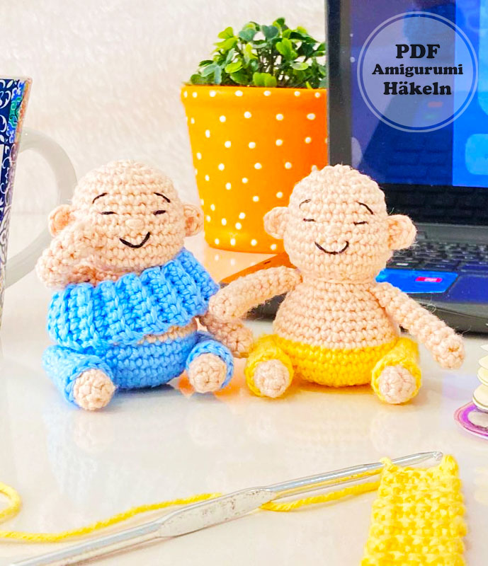 Buddha-Puppe für Anfänger kostenlose Häkelanleitung (3)