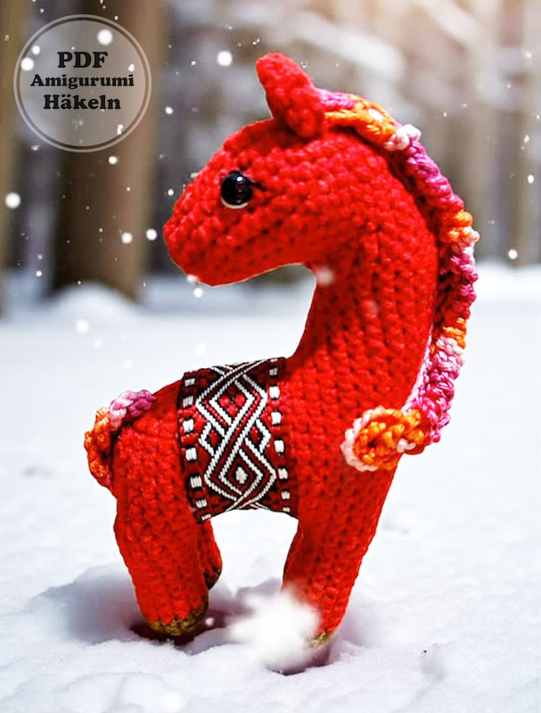 Feuerpferd Häkeln Schritt für Schritt (3)