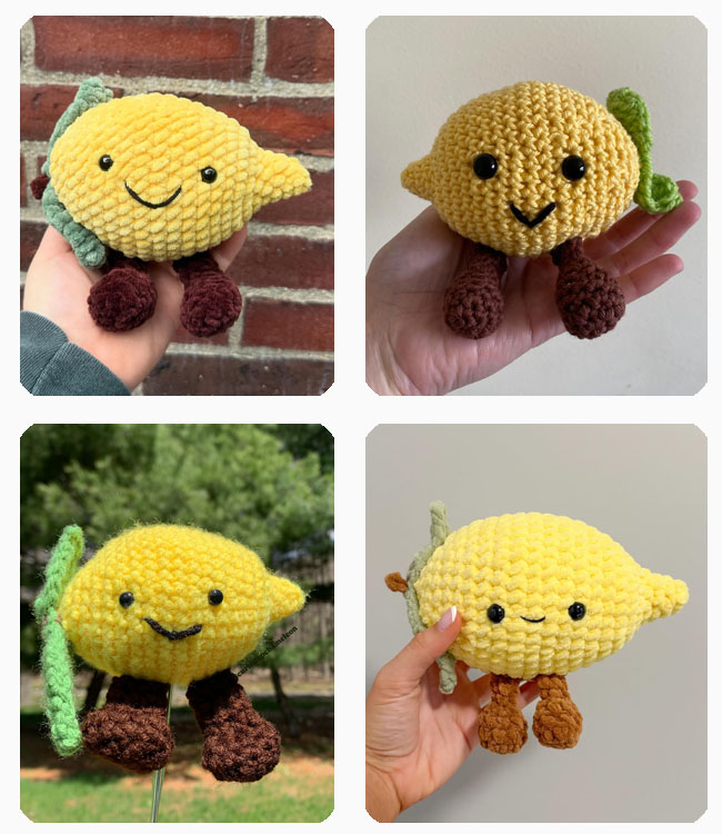 Jellycat Zitrone Häkelanleitung auf Deutsch