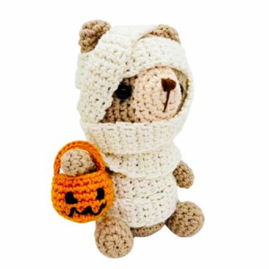 Mumien-Bär Amigurumi Anleitung Schritt für Schritt (1)
