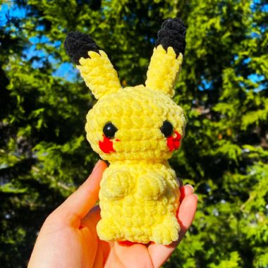 Ohne Nähen Pikachu Amigurumi Anleitung Kostenlos (1)