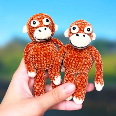 Plüsch Orang-Utan kostenlose Häkelanleitung (1)