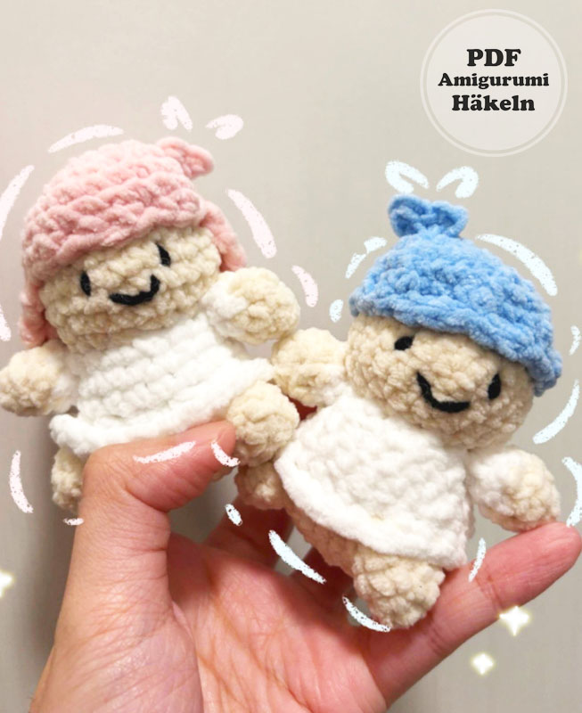 Twin Stars Kiki und Lala Puppe Häkelanleitung (3)