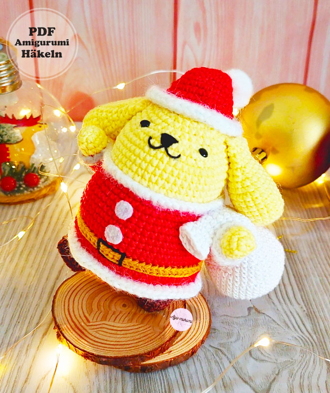 Weihnachtsmann Pompompurin PDF Anleitung Kostenlos (2)