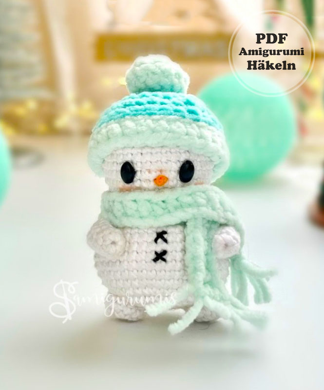 Schneemann Snowy Häkeln PDF Anleitung (1)