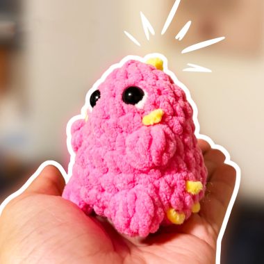 Mini Dinosaurier Schlüsselanhänger Häkeln in 20 Minuten (1)