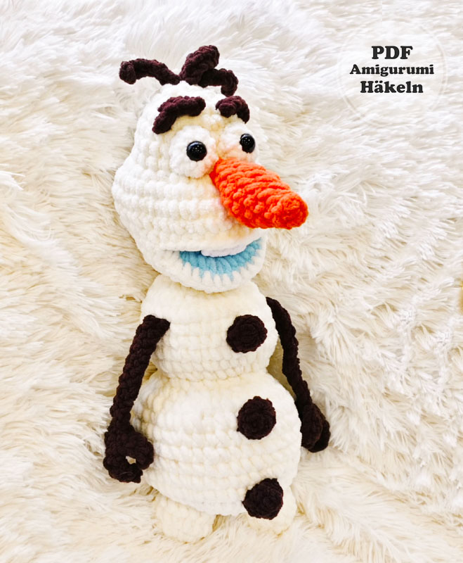 Olaf der Schneemann Häkelanleitung Kostenlos (2)