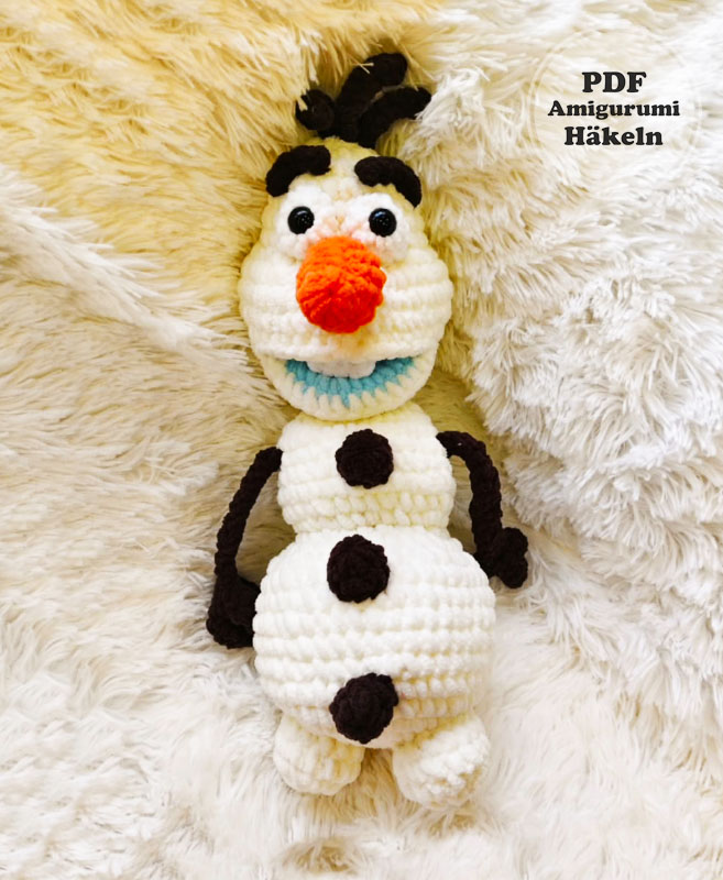 Olaf der Schneemann Häkelanleitung Kostenlos (3)
