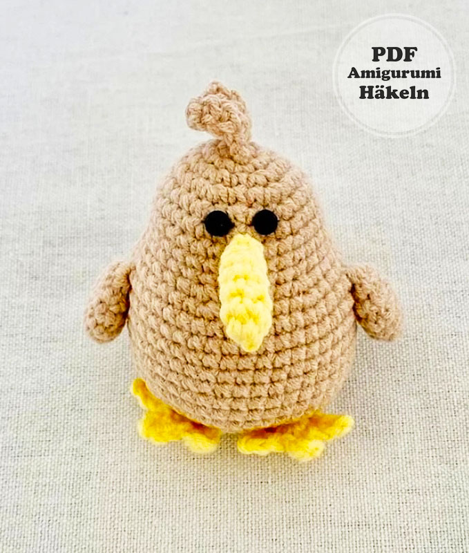 Amigurumi Kiwi Vogel PDF Anleitung Kostenlos (3)