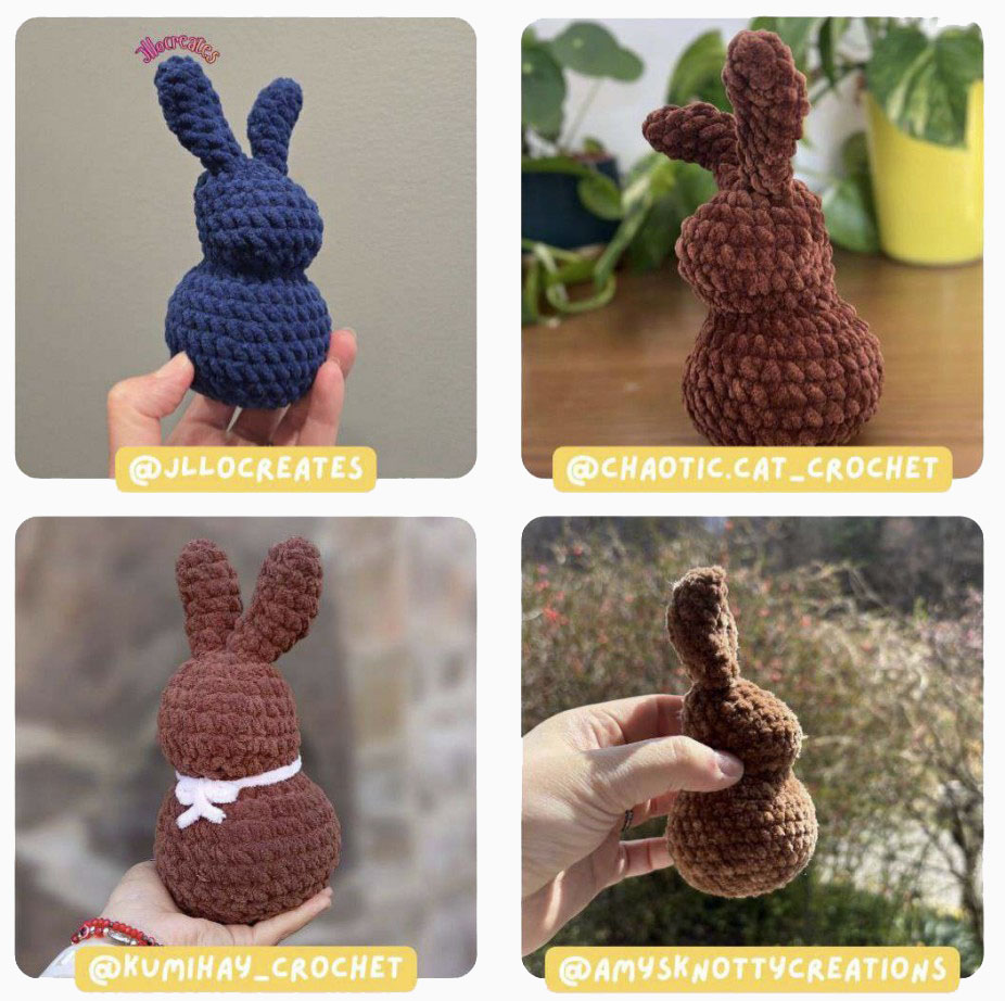 Schokoladenhäschen zu Ostern Häkelanleitung